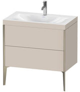 Duravit Möbelwaschtischset XVIU 800x480mm Chaos mit Möbelwaschtisch Viu und Unterbau