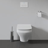 DURAVIT DuraStyle WC-Sitz mit SoftClose Absenkautomatik & Edelstahl-Scharnieren, Weiß