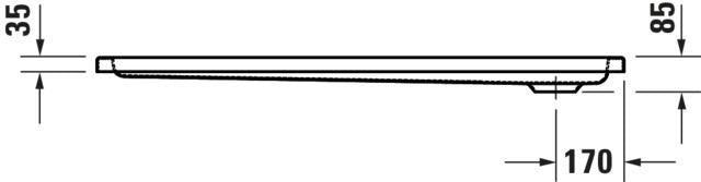 DURAVIT D-Code Duschwanne 1300x900x85 mm Weiß Sanitäracryl rechteckig