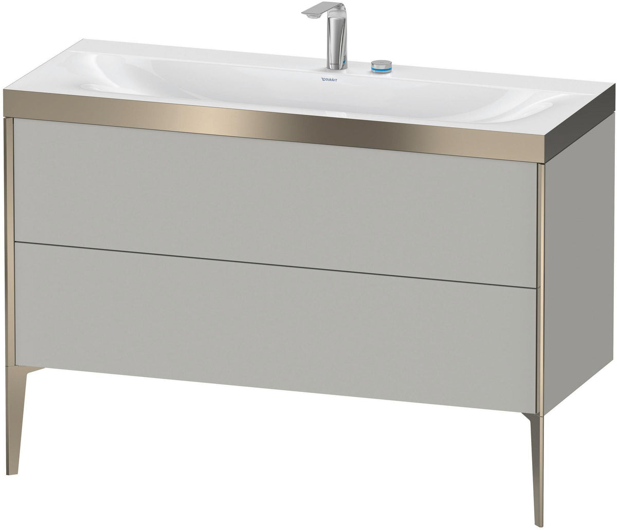 DURAVIT XViu c-bonded Waschtischset 1200 mm mit Tip-on Technik und Soft-Close