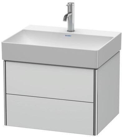 DURAVIT XSquare Waschtischunterbau 584 mm – Wandhängend mit Schubkasten und Siphonausschnitt