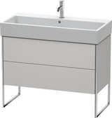 Duravit XSquare Waschtischunterbau 984x731x460 mm mit integriertem Fußgestell, s-matt ES Ahorn