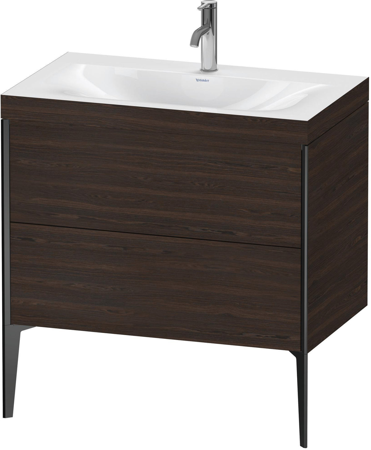 DURAVIT XViu c-bonded Waschtischset 800 mm mit 2 Auszügen, bodenstehend, Soft-Close