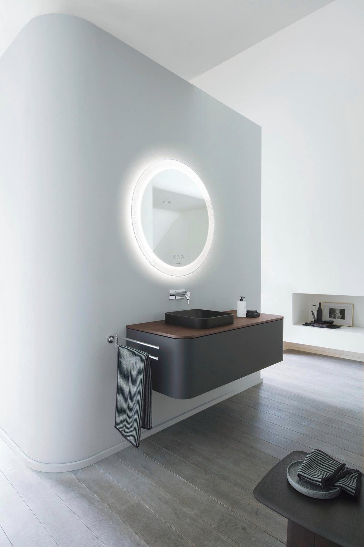 DURAVIT C.1 Einhebel-Waschtischmischer Unterputz 174 mm Schwarz Matt ohne Zugstange