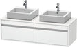 DURAVIT Ketho Waschtischunterbau wandhängend 1400 mm, 2 Auszüge, weiß matt