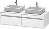DURAVIT Ketho Waschtischunterbau wandhängend 1400 mm, 2 Auszüge, weiß matt