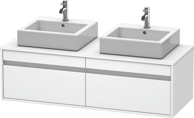 DURAVIT Ketho Waschtischunterbau wandhängend 1400 mm, 2 Auszüge, weiß matt