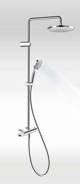 DURAVIT Duschsystem MinusFlow mit Brausethermostat, Bronze Gebürstet, 1124 mm