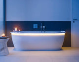 DURAVIT Darling New Badewanne 1900x900 mm Vorwand, weiß Acryl mit Gestell & 2 Rückenschrägen