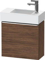 DURAVIT D-Neo Waschtischunterbau 484 mm Eiche Schwarz Matt, 1 Tür, Bronze Griff