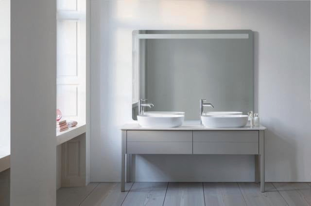 DURAVIT Luv Spiegel 800x1200 mm mit Lichtfeld, Dimmer und Spiegelheizung – Wandmontage