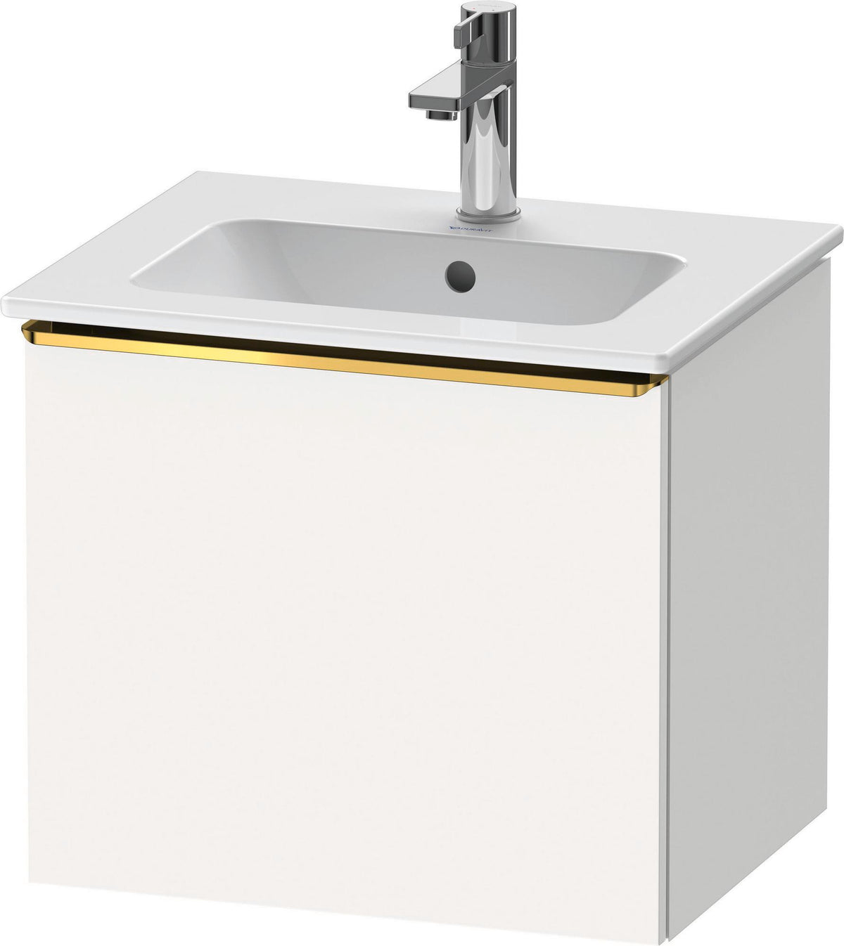 DURAVIT D-Neo Waschtischunterbau 510 mm Eiche Schwarz Matt mit Bronze Griff