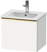 DURAVIT D-Neo Waschtischunterbau 510 mm Eiche Schwarz Matt mit Bronze Griff