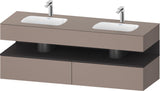 DURAVIT Qatego Studio F. A. Porsche Waschtischset 1600 mm mit Konsolenwaschtischunterbau, 2 Auszüge