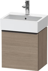 DURAVIT D-Neo Waschtischunterbau 434 mm Eiche Terra Matt, 1 Tür links, wandhängend