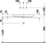 Duravit Aufsatzbecken PuraVida 700 mm ohne Überlauf, geschliffen, weiß – Design Classics