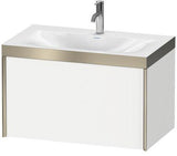 Duravit XViu Möbelwaschtischset 800x480mm mit Unterschrank, 1 Auszug, Ahorn mitte