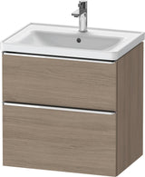 Duravit D-Neo Waschtischunterbau 634 mm Eiche Terra Matt mit Soft-Close-Auszug
