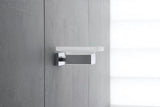 Duravit Karree Seifenschale in Chrom mit weißer Glasablage – Wandmontage
