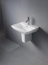 Duravit Waschtisch ME by Starck 600 mm Weiß Seidenmatt mit Überlauf und Hahnlochbank