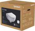 Duravit D-Code 2.0 WC-Set wandhängend, spülrandlos, 4/2L, mit WC-Sitz und Absenkautomatik, Weiß Hochglanz