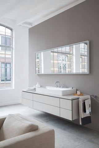 Duravit L-Cube Konsolenunterschrank 620 mm Weiß Matt mit 2 Schubkästen und Tip-on-Technik