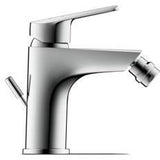 Duravit No.1 Einhebel-Bidetmischer 123 mm Chrom mit Zugstangen-Ablaufgarnitur