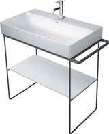 Duravit DuraSquare Metallkonsole höhenverstellbar mit Handtuchhalter links/rechts, chrom