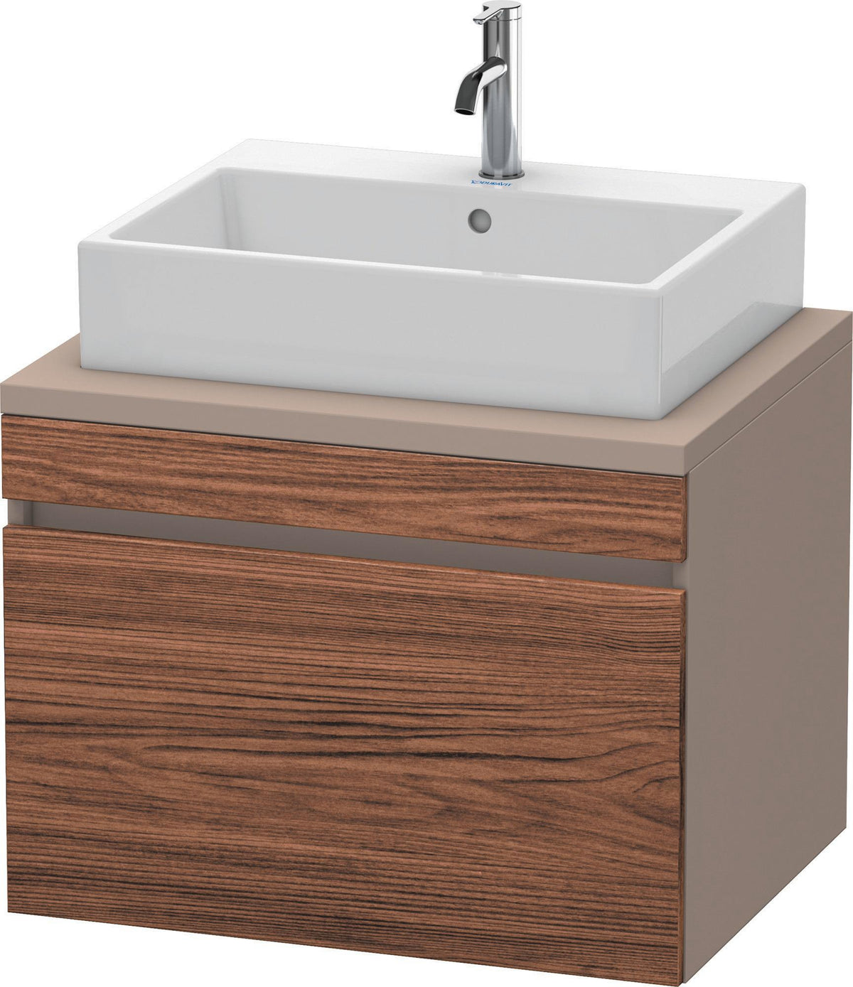Duravit DuraStyle Konsolenwaschtischunterbau 700 mm betongrau matt mit 1 Auszug und Soft-Close