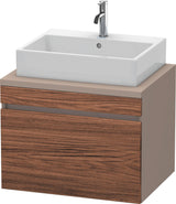 Duravit DuraStyle Konsolenwaschtischunterbau 700 mm betongrau matt mit 1 Auszug und Soft-Close