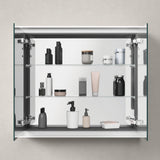 DURAVIT L-Cube Spiegelschrank 800 mm, 2 Türen, LED-Beleuchtung, Weiß