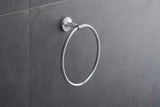 DURAVIT Starck T Handtuchring Chrom 210 mm – Schwenkbar, Verdeckte Befestigung, Rostfreier Stahl