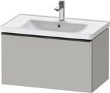 Duravit D-Neo Waschtischunterbau 784 mm Eiche Schwarz Matt mit 1 Auszug und Bronze-Griff