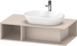 Duravit D-Neo Waschtischunterbau 800 mm Betongrau Matt – Wandhängend, 1 offenes Fach links