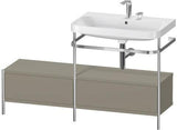 Duravit Happy D.2 Plus Waschtischunterbau 1400 mm mit Metallkonsole und Keramikwaschtisch