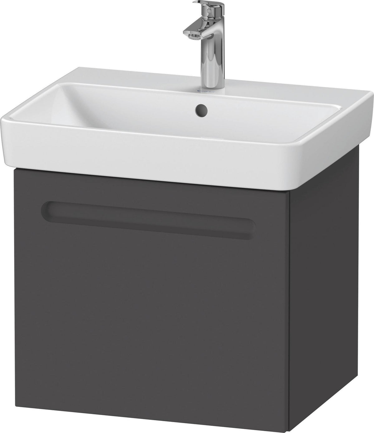 Duravit No.1 Waschtischunterbau wandhängend 540 mm mit 1 Auszug, weiß matt