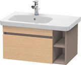 DURAVIT DuraStyle Waschtischunterbau 730 mm betongrau matt – wandhängend mit 1 Auszug & 2 offenen Fächern