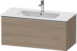 Duravit D-Neo Waschtischunterbau 1010 mm Eiche Terra Matt mit Auszug und Chromgriff