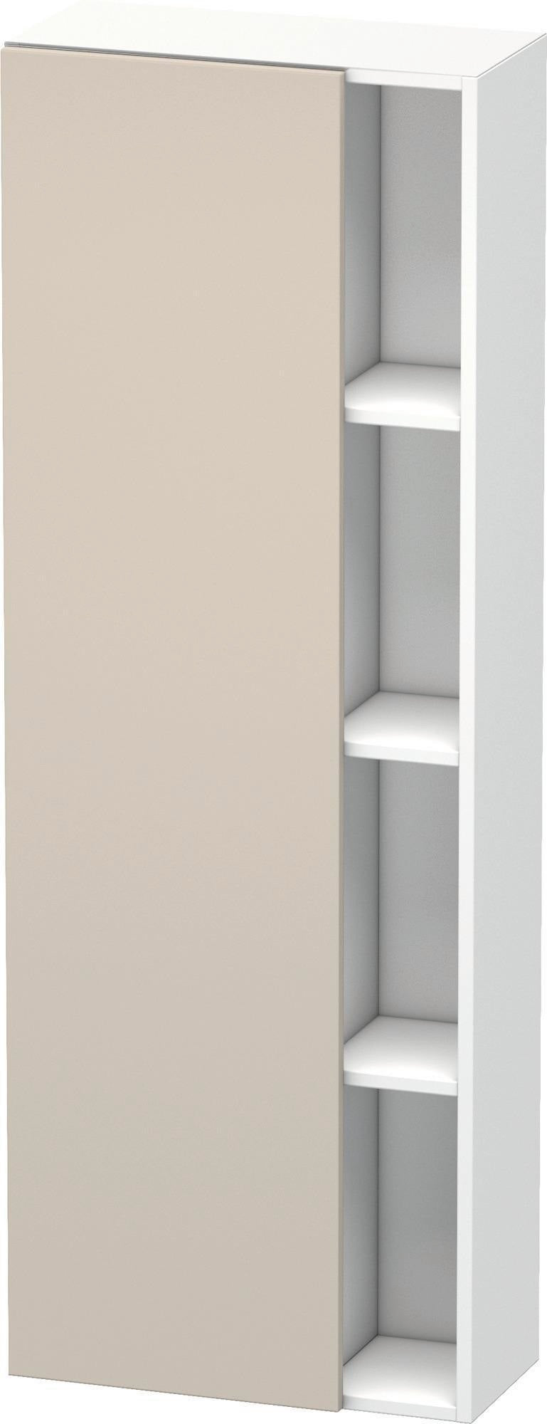 DURAVIT DuraStyle Hochschrank 1400 mm, 1 Tür links, weiß matt – wandhängend mit Soft-Close