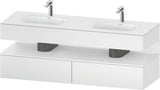 DURAVIT Qatego Studio F. A. Porsche Waschtischset 1600 mm mit Konsolenwaschtischunterbau, 2 Auszüge