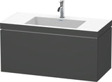 DURAVIT L-Cube Waschtischset 1000x480mm mit Vero Air Möbelwaschtisch, 1 Hahnloch, s-matt