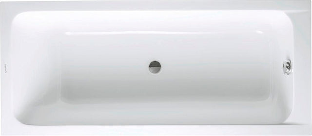 DURAVIT D-Code Badewanne 1700x750 mm Einbau, Mittelablauf, 1 Rückenschräge, Weiß