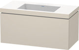 DURAVIT L-Cube Waschtischset 1000x480mm mit Vero Air Möbelwaschtisch, ohne Überlauf, s-matt