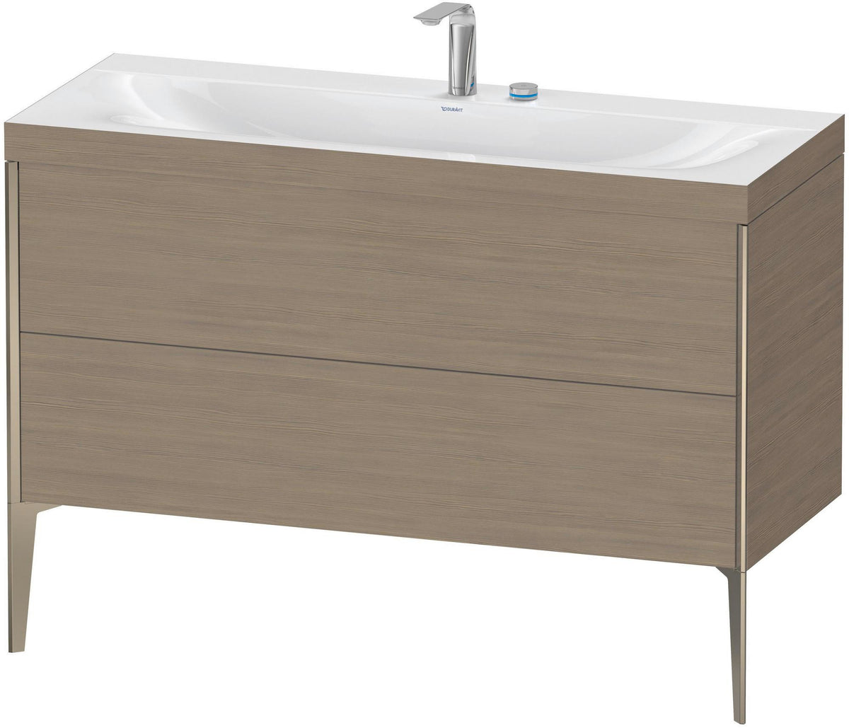 DURAVIT XViu c-bonded Waschtischunterbauset 1200 mm Eiche mit 2 Auszügen