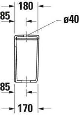DURAVIT Qatego Spülkasten Weiß 3/5L Dual-Flush von Studio F. A. Porsche