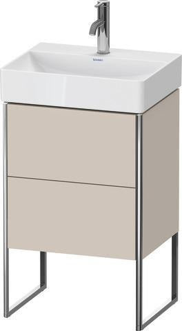 Duravit XSquare Waschtischunterbau COMPACT 491x484x390 mm weiß matt – 2 Auszüge, Fußgestell
