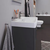 Duravit No.1 Einhebel-Waschtischmischer mit Zugstange, FreshStart, Chrom – 106 mm Ausladung