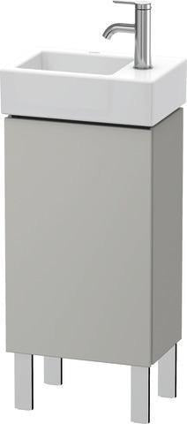 Duravit L-Cube Waschtischunterbau 582x364x241mm betongrau matt, Anschlag links, 1 Tür