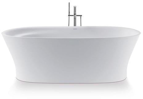 DURAVIT Cape Cod Freistehbadewanne 1855x885 mm Mineralguss Weiß Matt mit Fußgestell