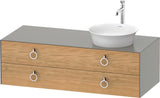 DURAVIT White Tulip Konsolenwaschtischunterbau wandhängend 1300 mm mit LED-Innenbeleuchtung und Soft-Close